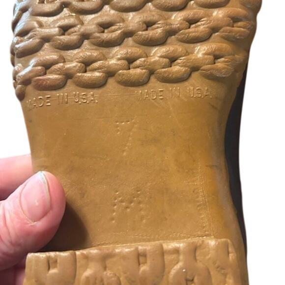 Vintage L. L. Bean Duck Boots 8" hunting snow brown leather Men's 7 Women's 9 - Picture 9 of 9